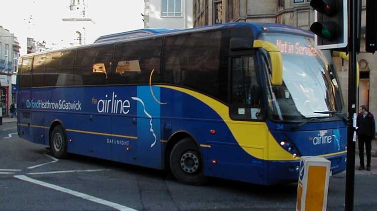 Oxford airline Volvo B12B Jonckheere Mistral 34